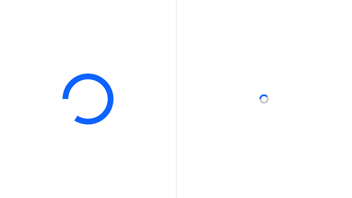 Large and small sizes of the loading component