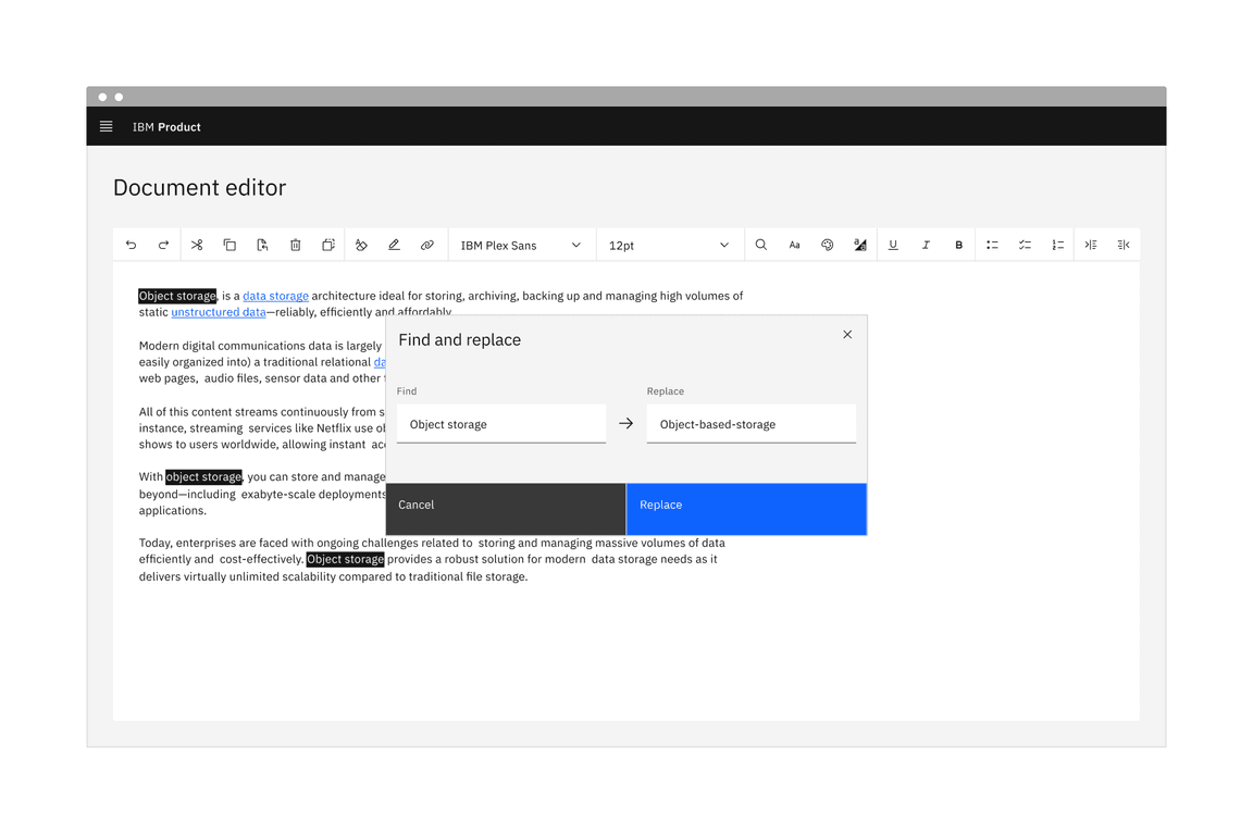non-modal example