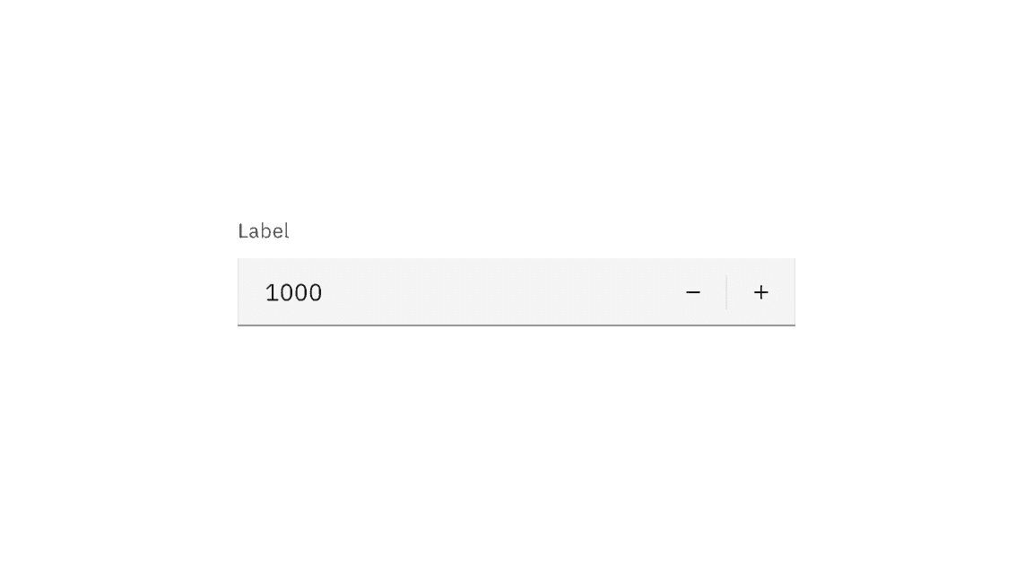Default number input example