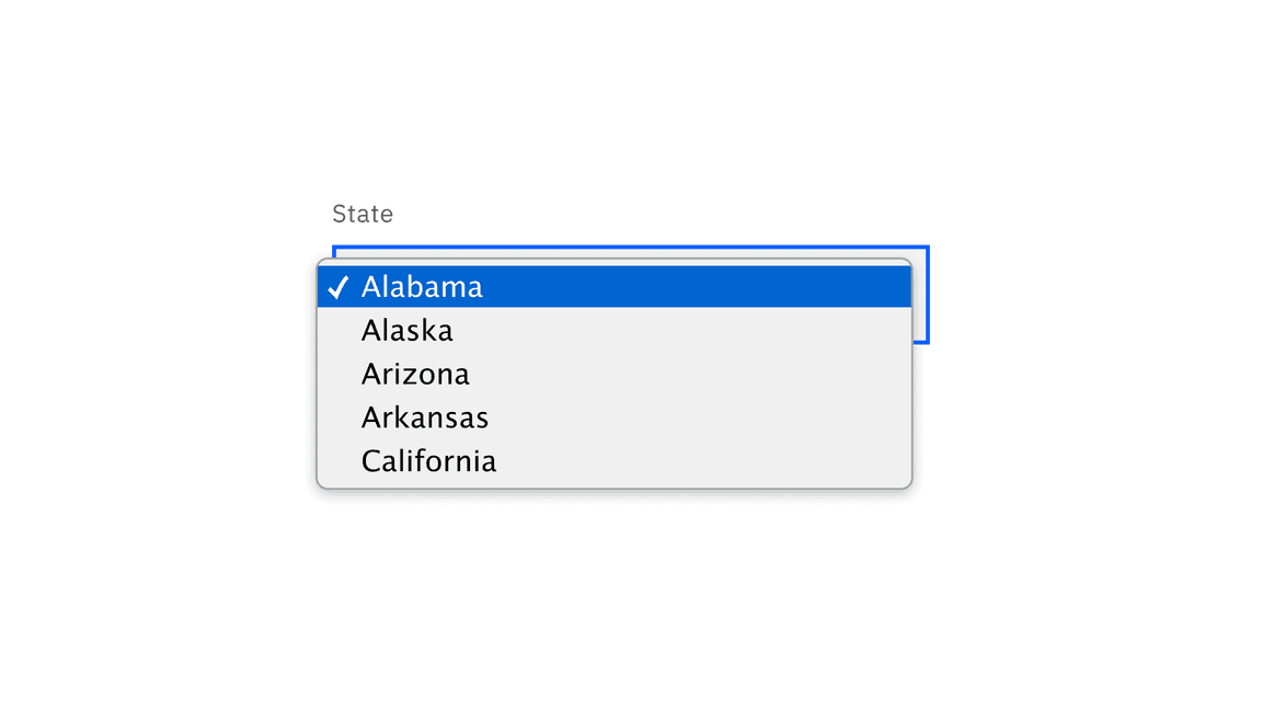 Select list order