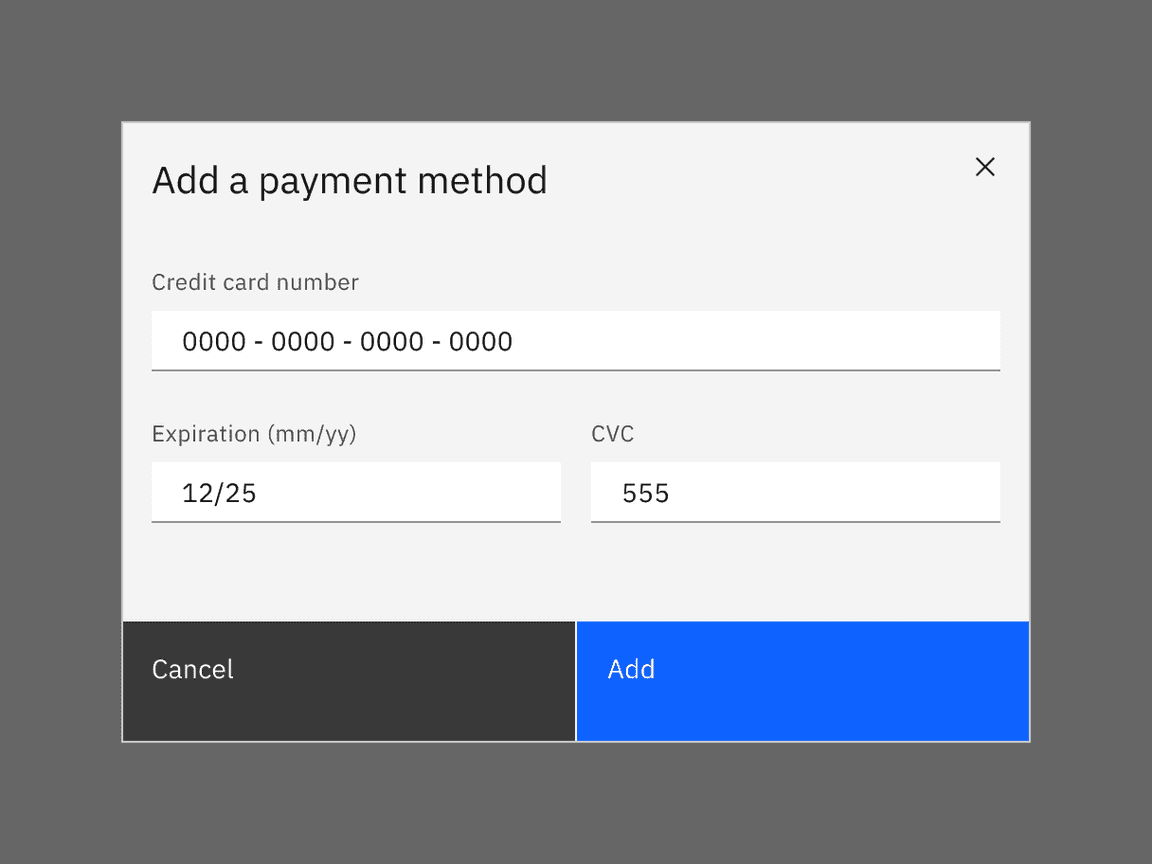 Simple date input