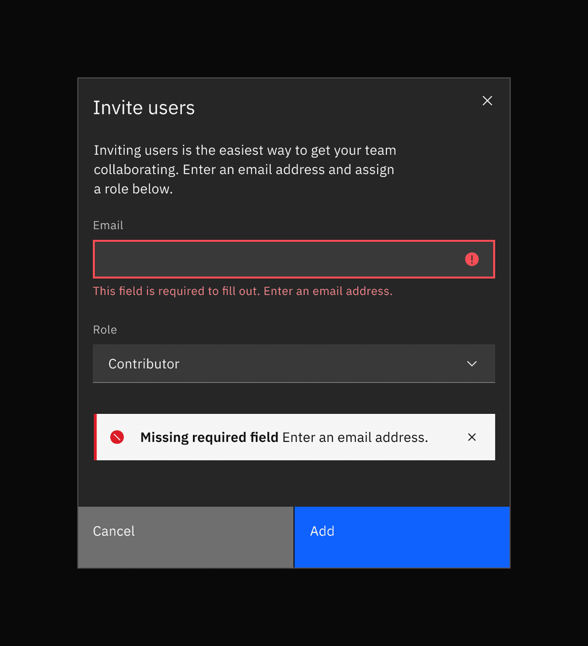 Validation example